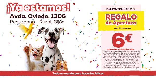 Regalo apertura Kiwoko gijon