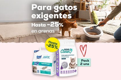 Banner arenas y accesorios gato