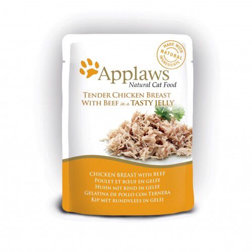 Applaws comida h&uacute;meda pollo y ternera para gatos indicador imagen numero 3