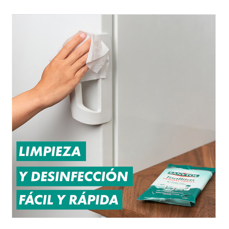 Sanytol Toallitas H&uacute;medas Desinfectantes Multiusos para hogares, , large Imagen numero 3