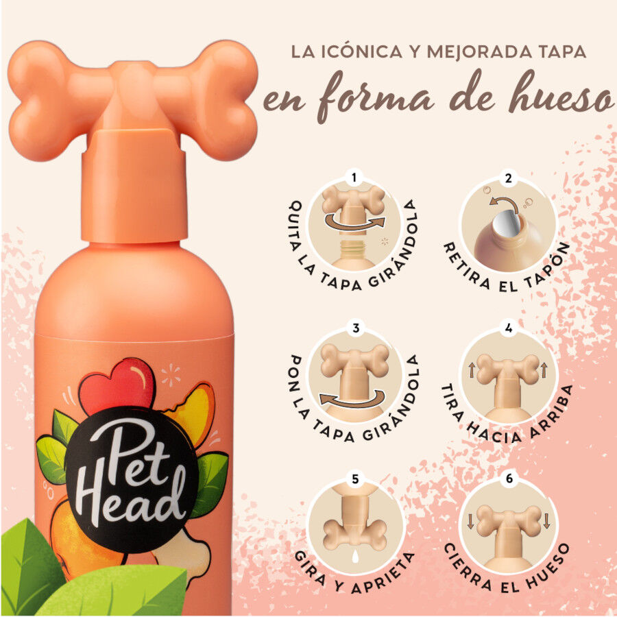 Pet Head champ&uacute; y acondicionador de melocot&oacute;n para perros, , large indicador imagen numero 2