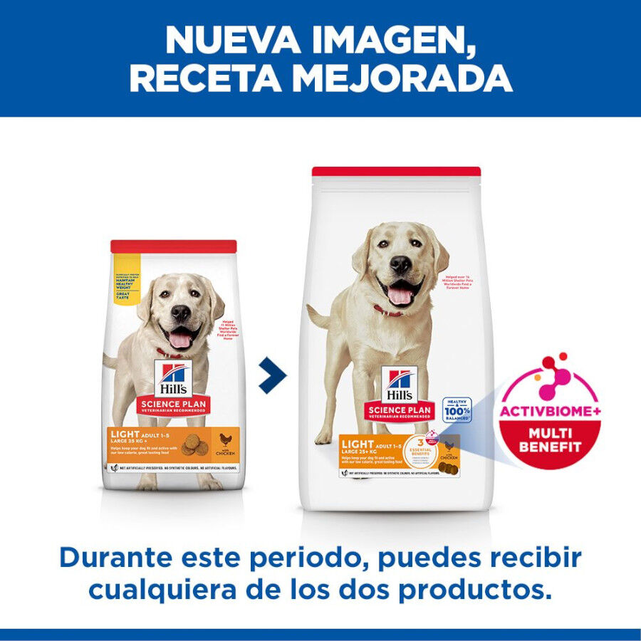 14 kg Hill's Science Plan Light Adult Pollo pienso para perros, , large indicador imagen numero 3