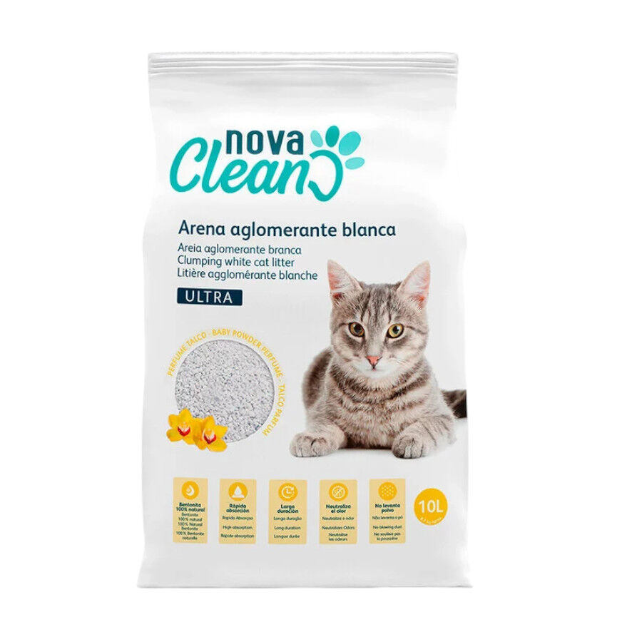 Nova Clean Ultra Arena Aglomerante de Talco para gatos, , large indicador imagen numero 1
