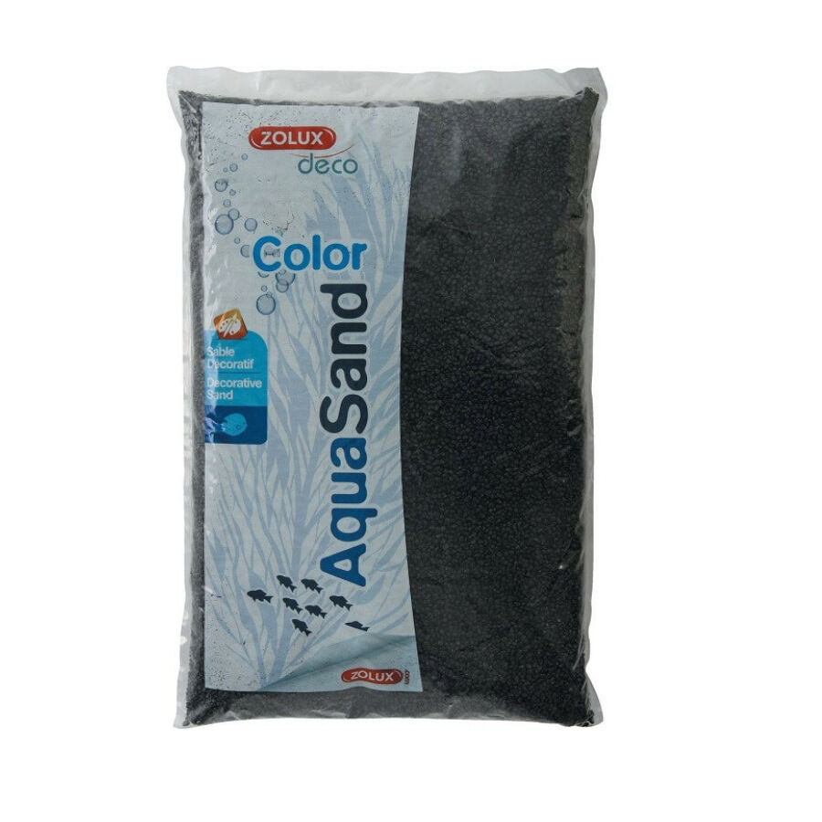 Zolux AquaSand Grava Negro &Eacute;bano para acuarios
