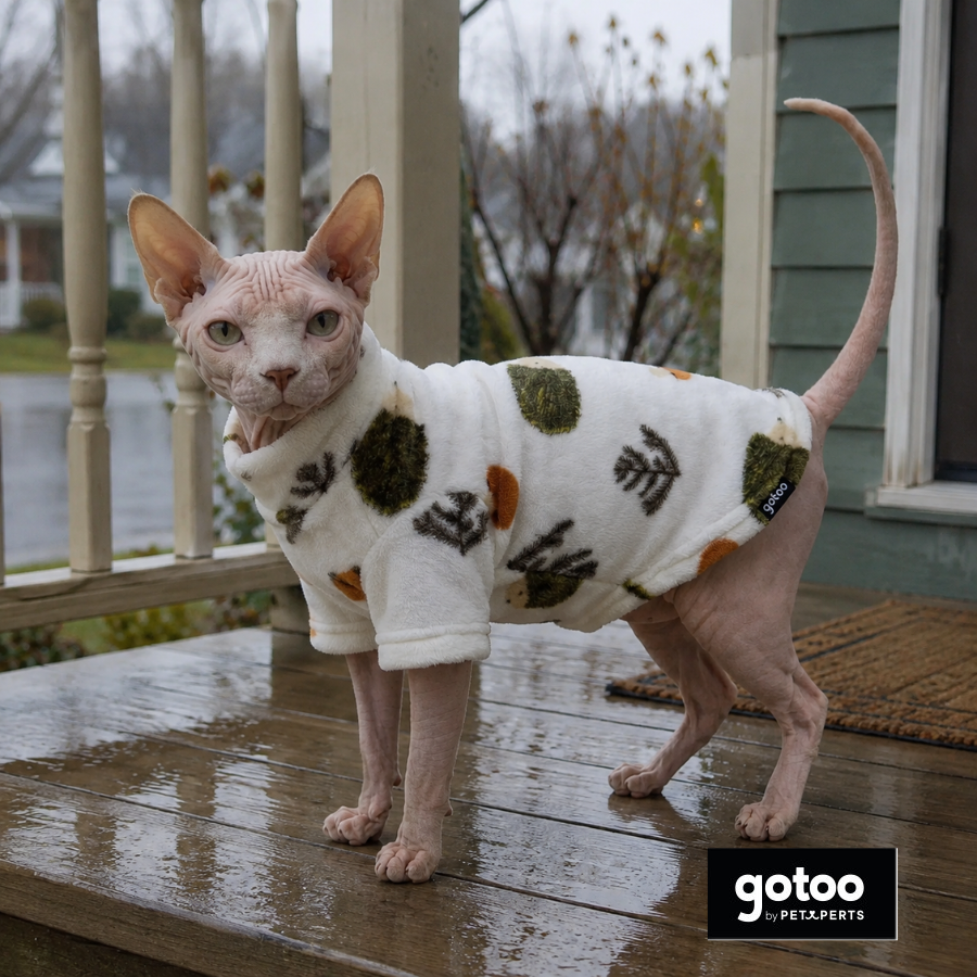Gotoo Jersey Polar Estampado Erizo para gatos