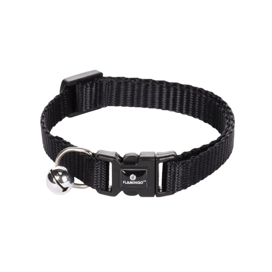 Flamingo Collar Ziggi Negro para gatos, , large indicador imagen numero 1