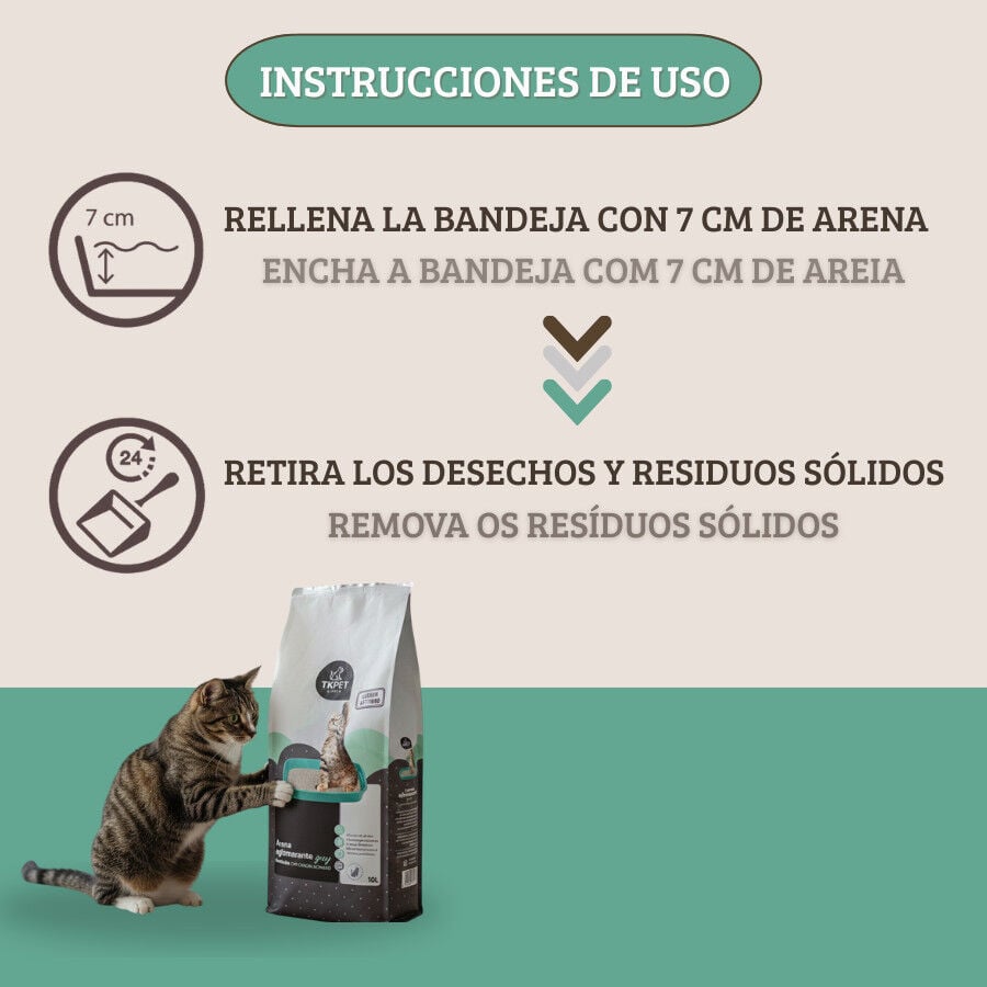 10 L  TK-Pet Arena con Carb&oacute;n Activo para Gatos, , large indicador imagen numero 4