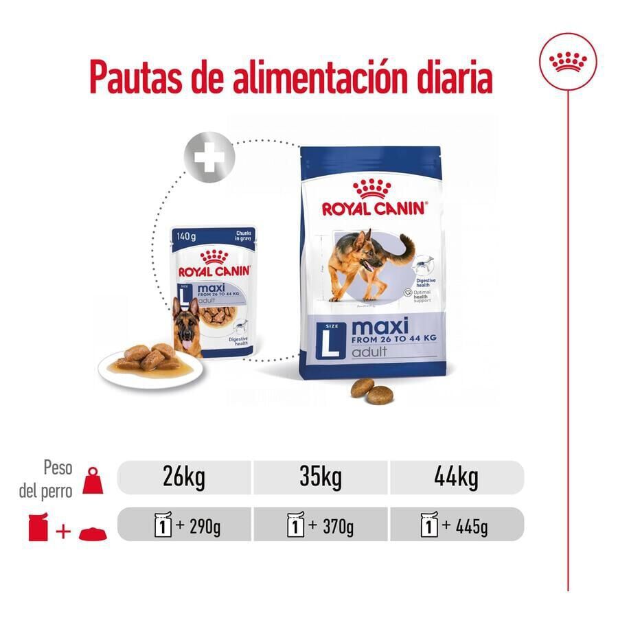 140 g Royal Canin Maxi Adult Carne sobre en salsa para perros, , large indicador imagen numero 3