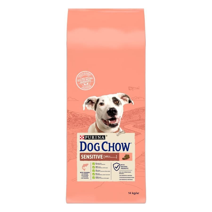 14 kg Dog Chow Sensitive Salm&oacute;n pienso para perros, , large indicador imagen numero 1
