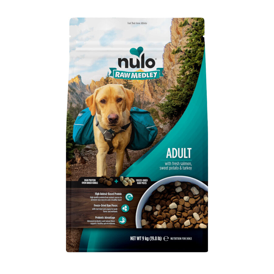 9 kg Nulo Raw Medley Salm&oacute;n Boniato y Pavo Pienso para perros, , large Imagen numero 1