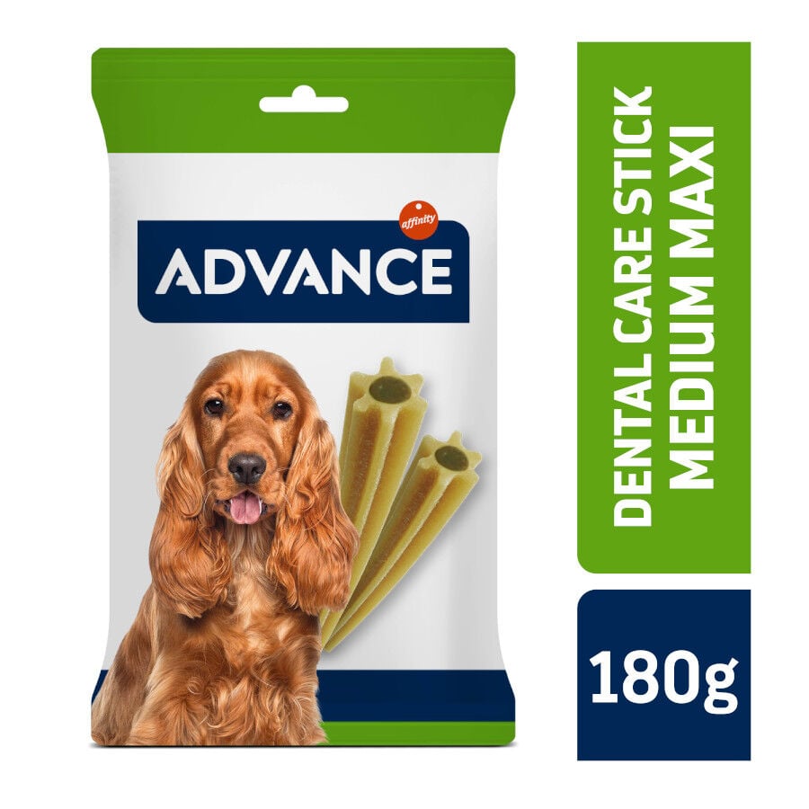 28 barritas Advance Dental Care Stick Medium y Maxi snack para perros, , large indicador imagen numero 2