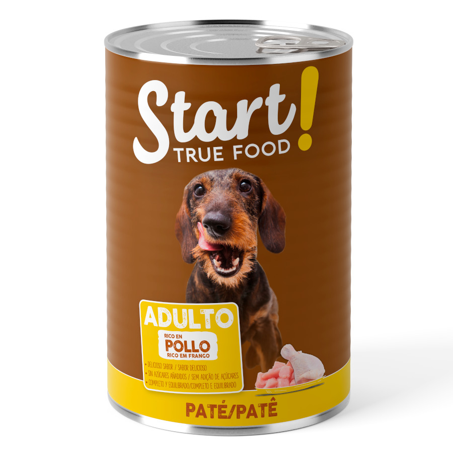 Start Adult Pollo en Pat&eacute; lata para perros