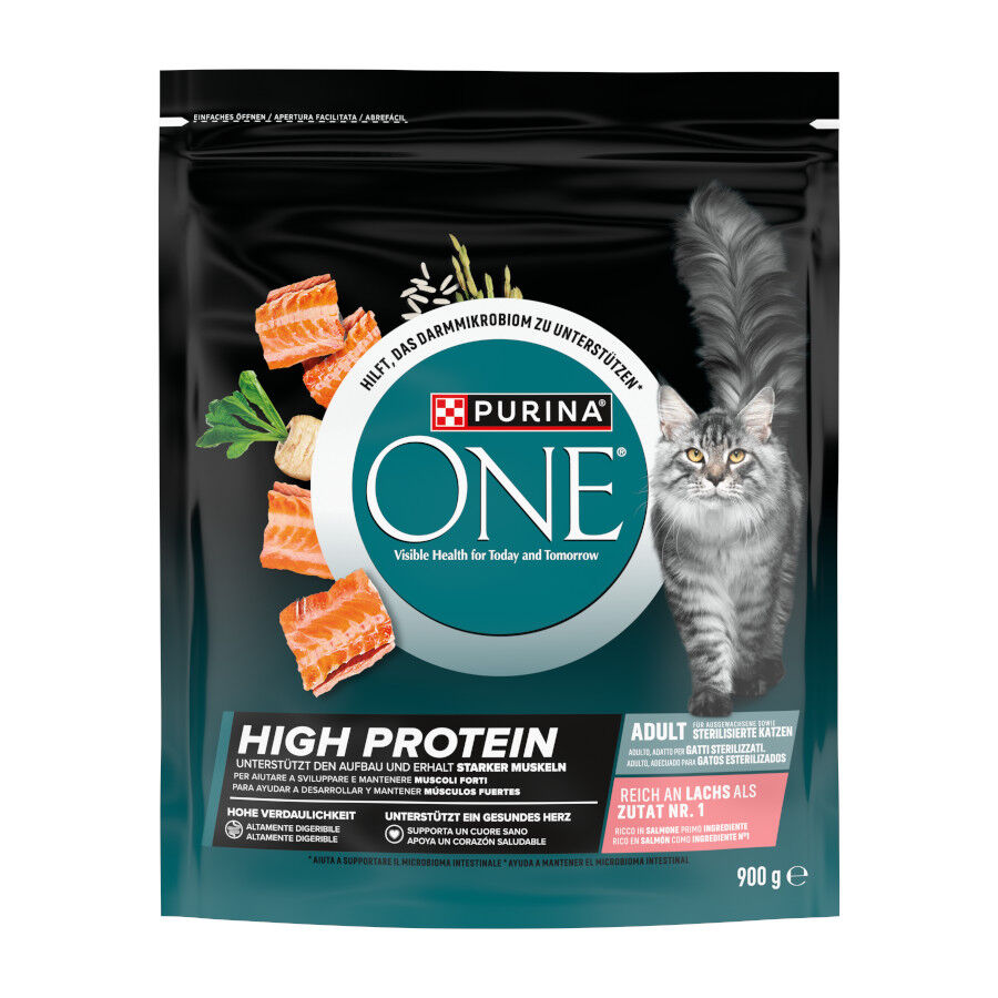 Purina ONE Pienso High Protein esterilizado Salm&oacute;n para gatos