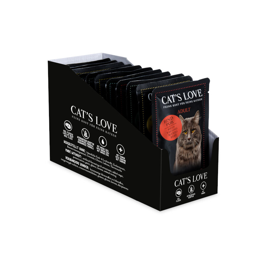 Cat's Love Adult Sobre en Gelatina para gatos &ndash; Multipack 12