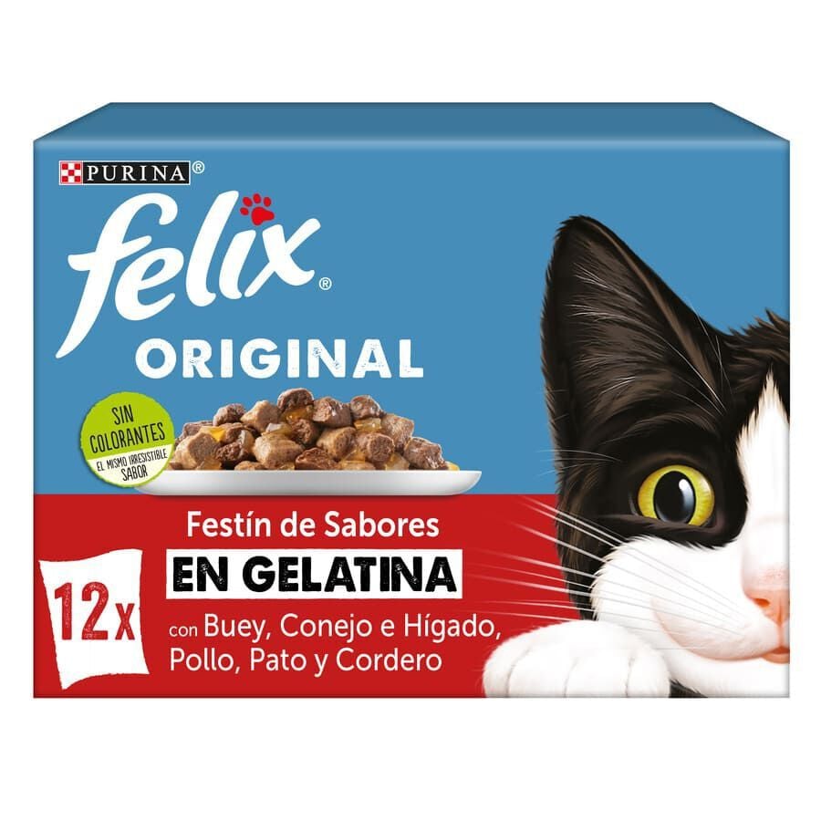 Felix Sensations Selecci&oacute;n de Carnes sobres en gelatina - Multipack