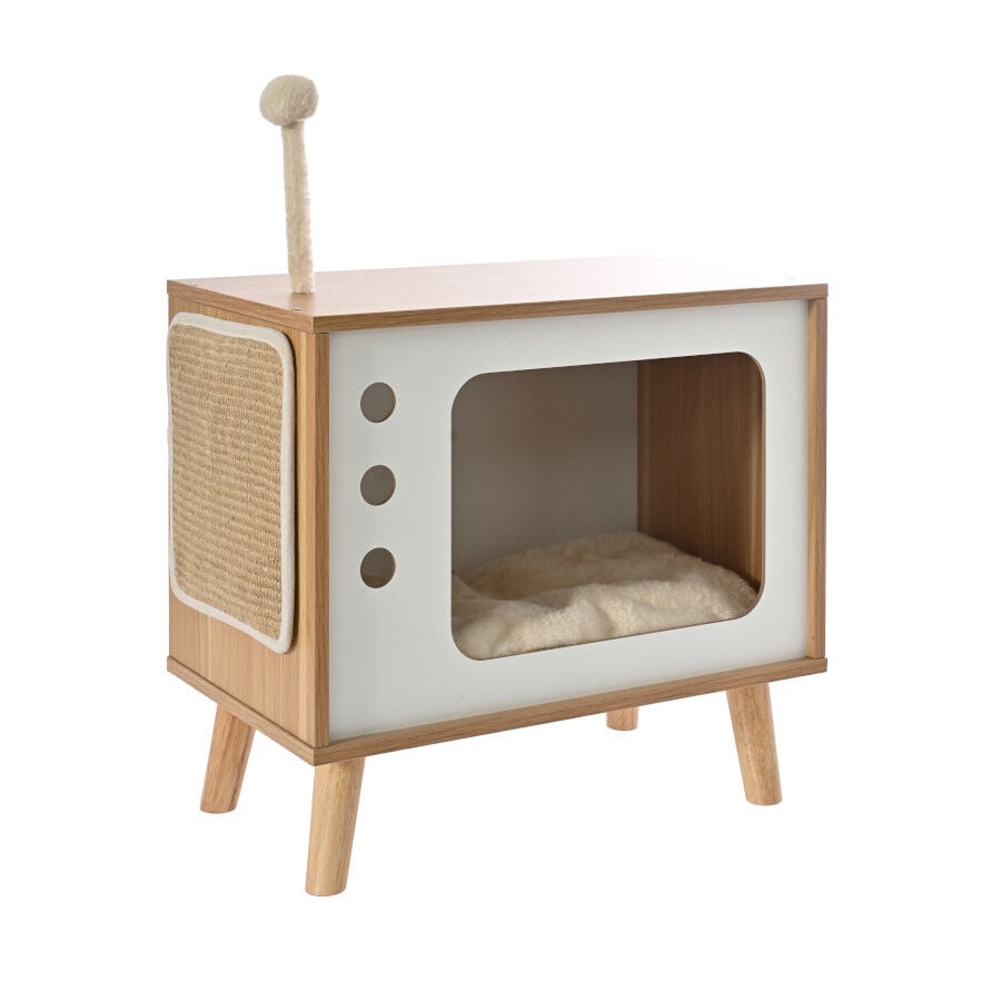 Leeby Thierre TV cama nido rascador  para gatos, , large Imagen numero 1
