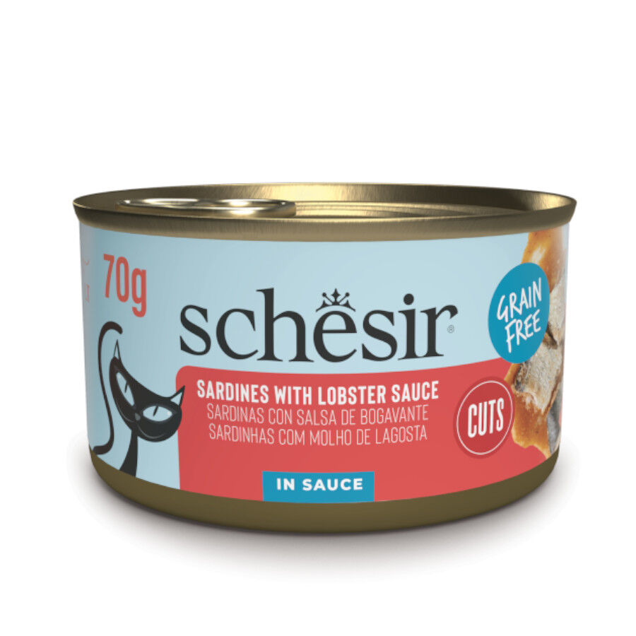 Schesir Lata Sardinas y Bogavante en salsa para gatos