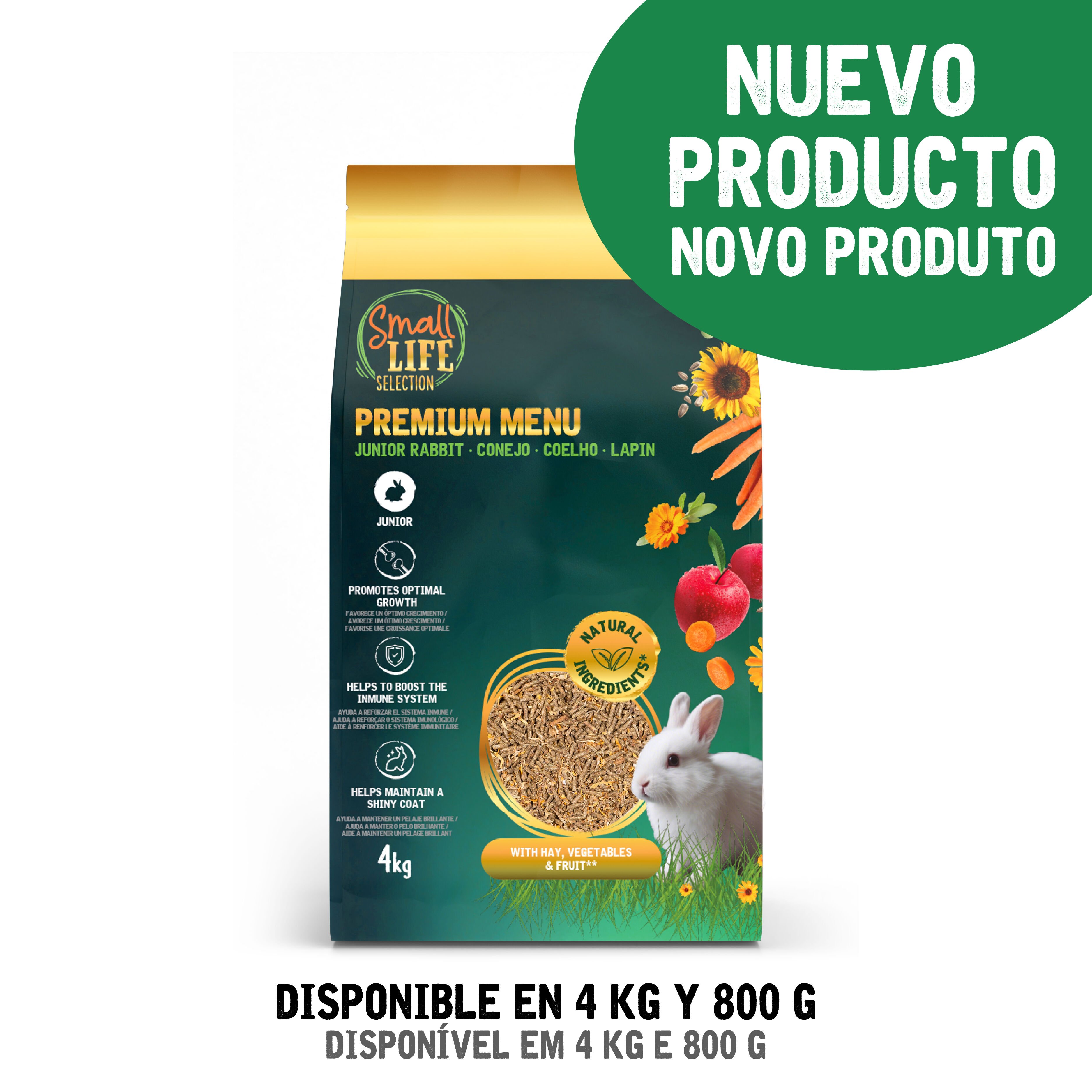 4 kg Small Life Selection Premium Men&uacute; Pienso para conejos junior, , large Imagen numero 2