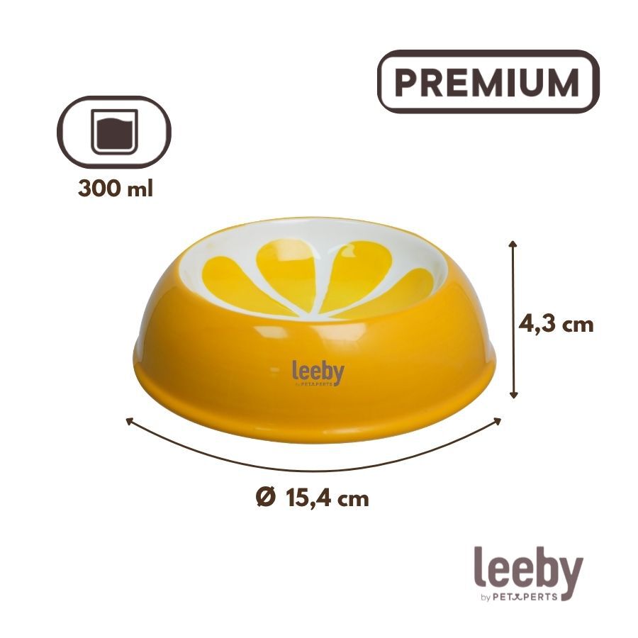 Leeby Comedero de Cer&aacute;mica Estampado Lim&oacute;n para gatos, , large indicador imagen numero 4