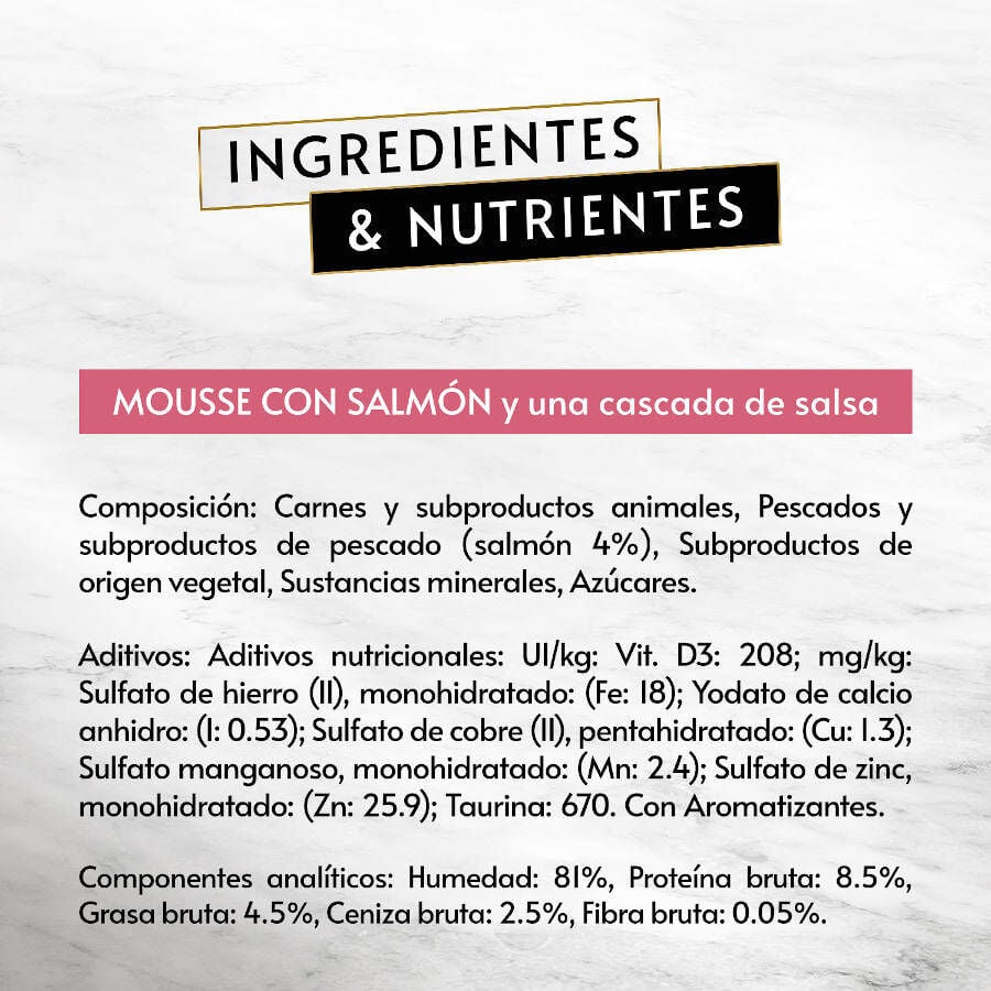 48 tarrinas x 57 g Gourmet Revelations Mousse con Salm&oacute;n y At&uacute;n tarrinas para gatos, , large indicador imagen numero 10