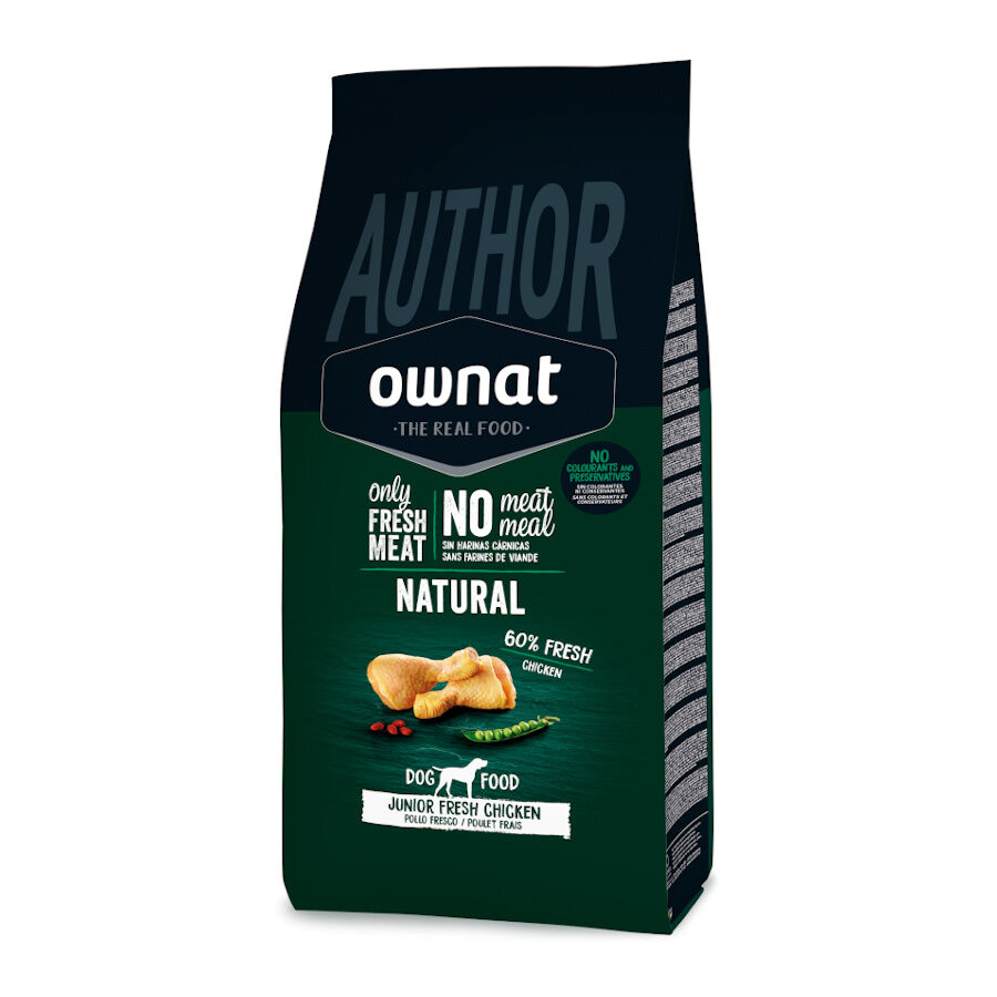 10 kg Ownat Author Junior Pollo Fresco pienso para perros, , large Imagen numero 1