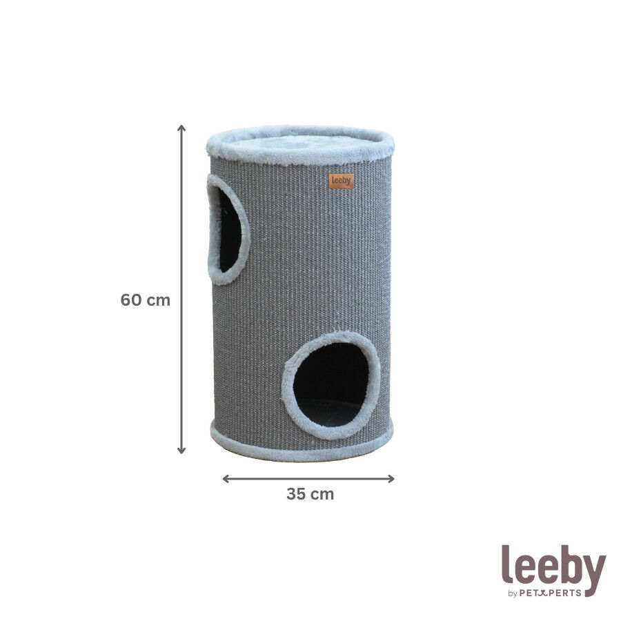 Leeby Bijou barril rascador con cama nido para gatos, , large indicador imagen numero 4