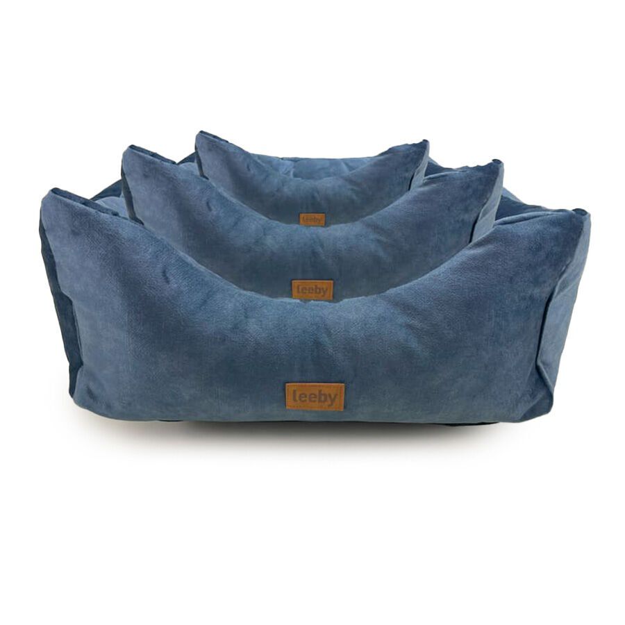 Leeby Cuna Impermeable y Desenfundable Azul Marino para perros, , large indicador imagen numero 3