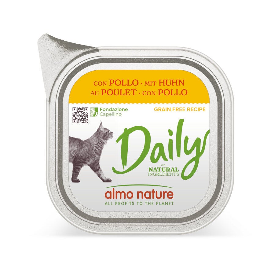 100 g Almo Nature Daily Grain Free Pollo tarrina para gatos, , large Imagen numero 1