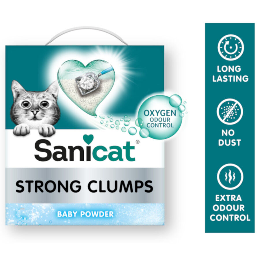 10 L Sanicat Strong Clumps Arena Aglomerante perfumada para gatos, , large Imagen numero 2