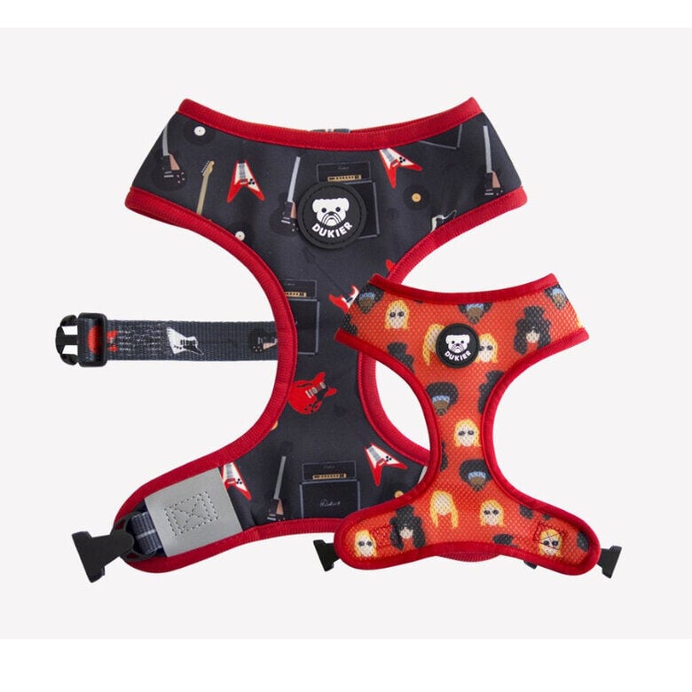 Dukier Arn&eacute;s Reversible Estampado Rockero para perros