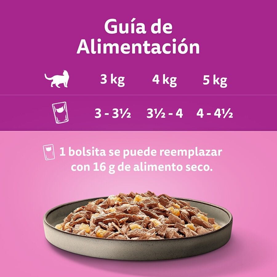 4 sobres x 85 g Whiskas Pure Delight Selecci&oacute;n Pescados Gelatina en Bolsita para gatos, , large indicador imagen numero 4