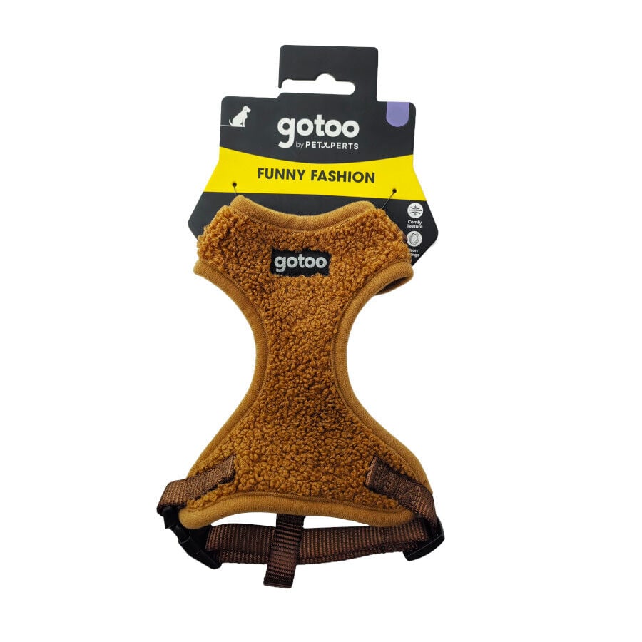 Gotoo Arn&eacute;s ajustable teddy marr&oacute;n para perros, , large indicador imagen numero 7