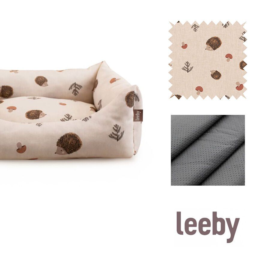 Leeby Cama Blanca con Erizos para perros, , large indicador imagen numero 4