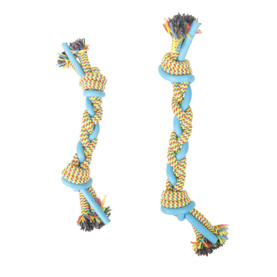 Tootoy! Pull Multi-texture Rope Azul Mordedor de cuerda para perro, , large Imagen numero 3
