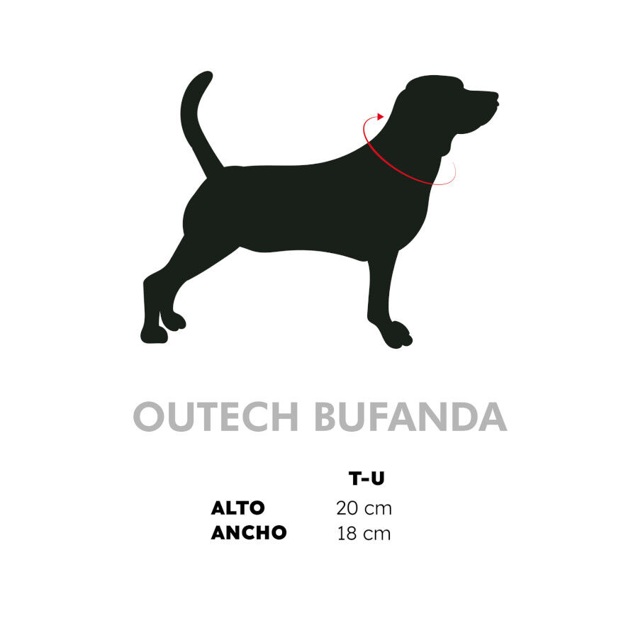 Outech Bufanda Azul para perros, , large Imagen numero 4