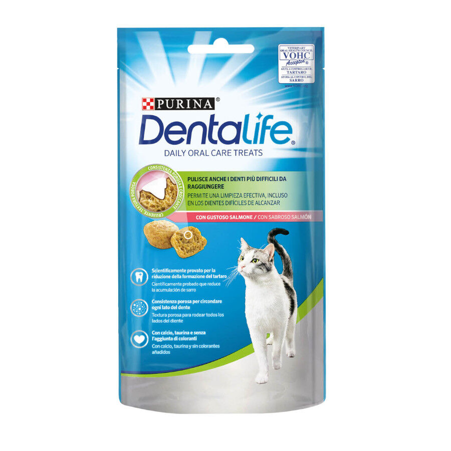 40 g Dentalife Daily Oral Salm&oacute;n Snacks Dentales para gatos, , large Imagen numero 2