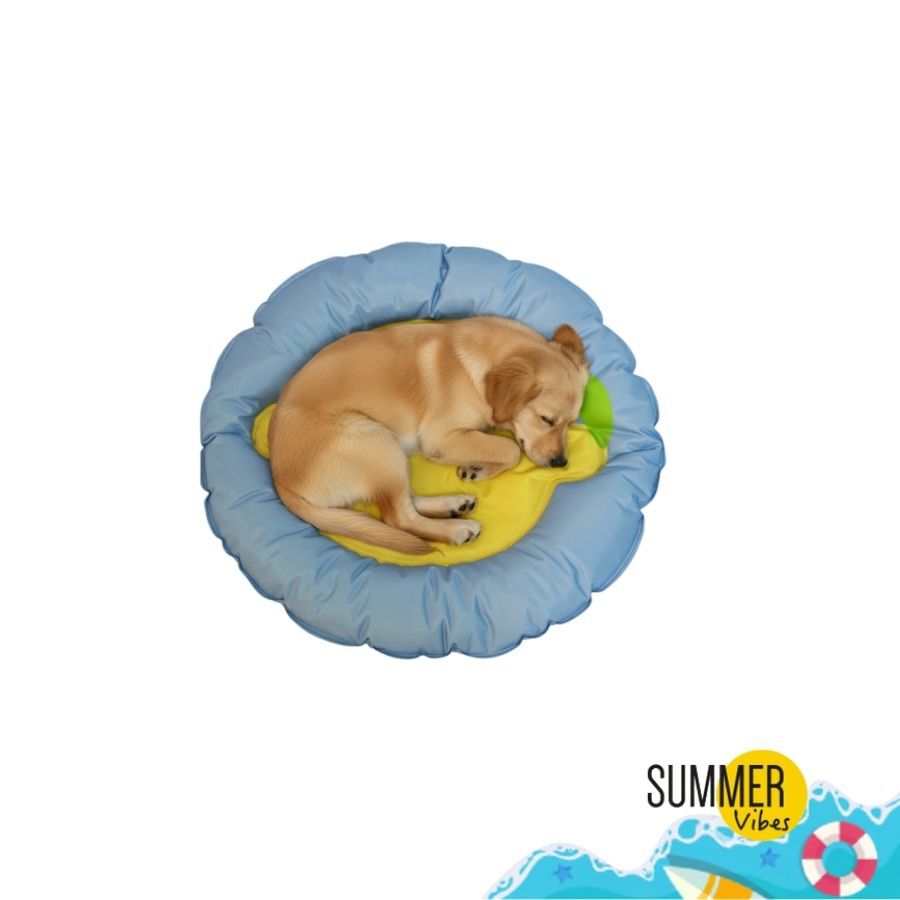 Summer Vibes Cama Refrescante Azul para perros, , large Imagen numero 7