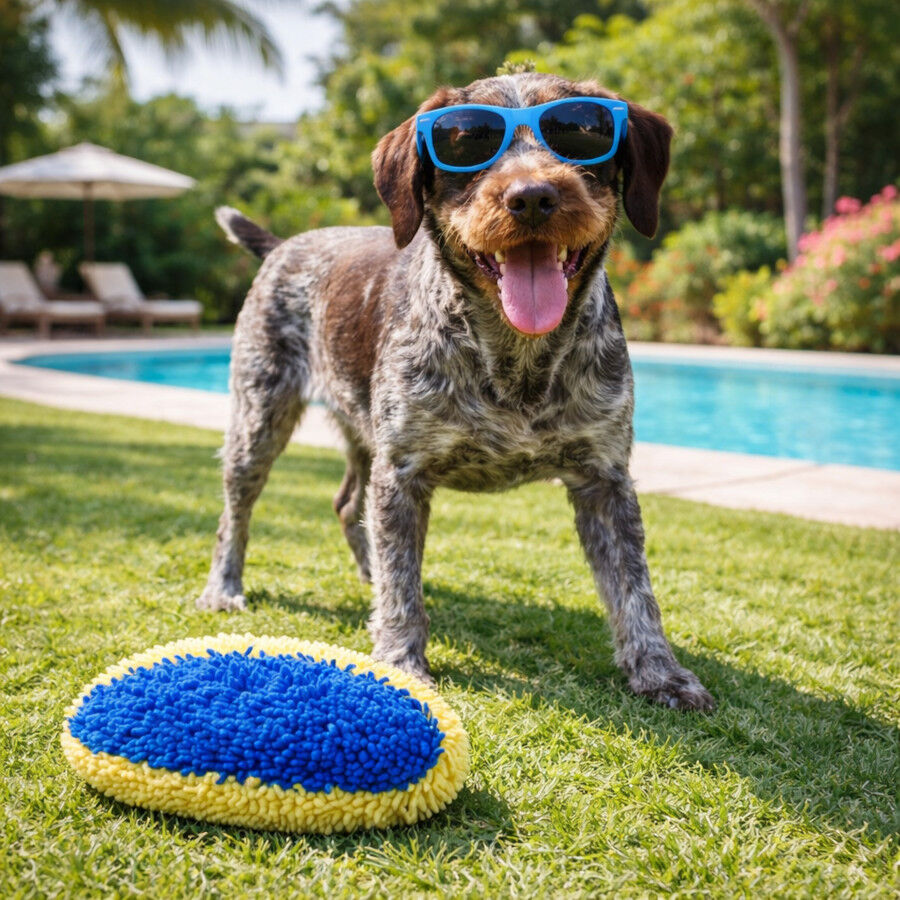Summer Vibes Pelota Rugby Ovalado Flotante Peluche para perros, , large indicador imagen numero 1