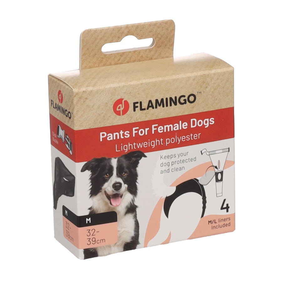 Flamingo Braguitas negras para perros, , large indicador imagen numero 2