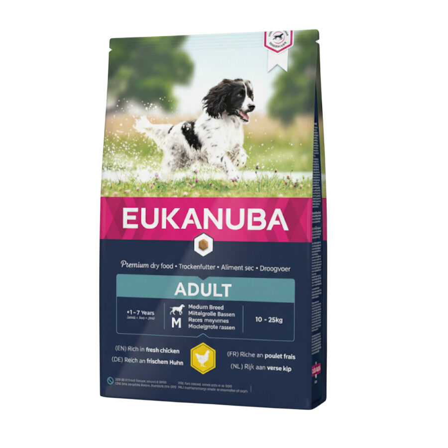 15 kg Eukanuba Adult Medium Pollo pienso para perros, , large Imagen numero 3