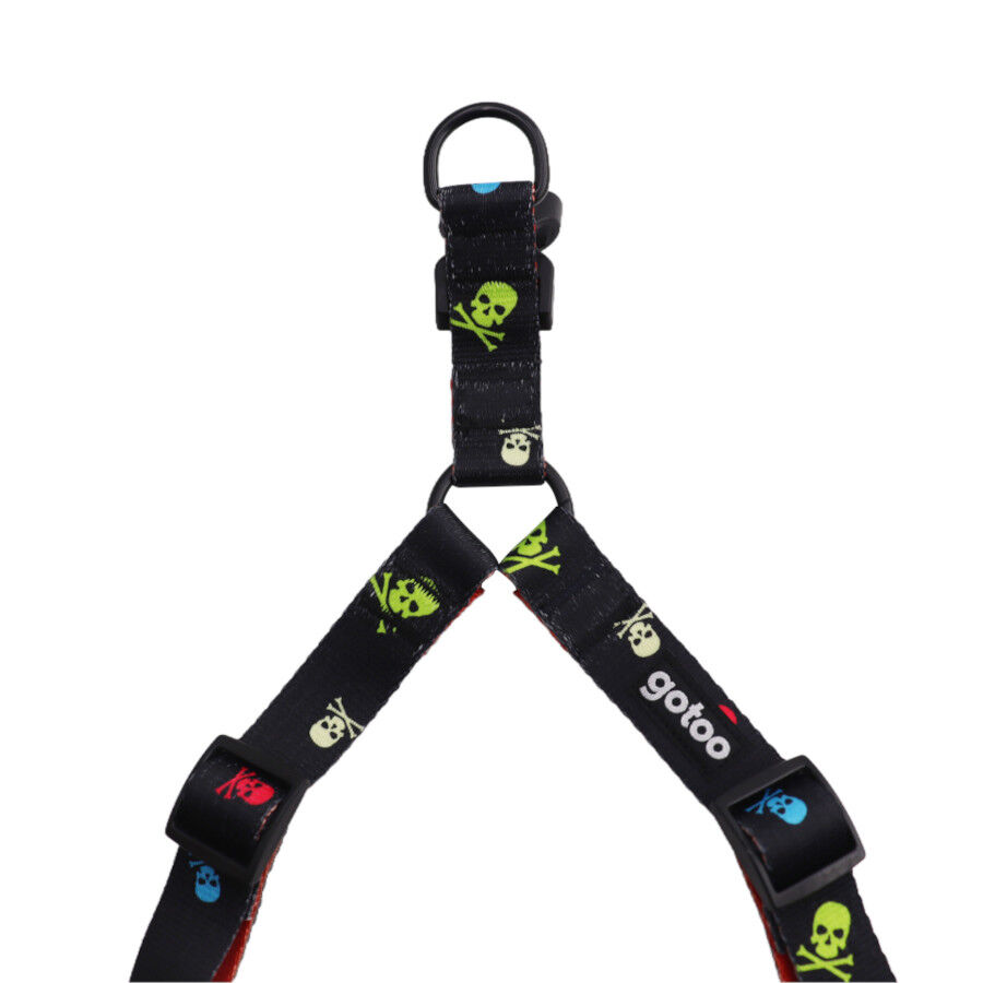 Gotoo  Arn&eacute;s estampado calavera negro para perros, , large Imagen numero 3
