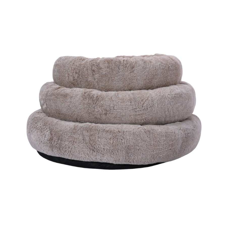 Lebby cama suave redonda beige para perros, , large indicador imagen numero 7