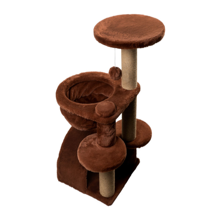 Catshion Amber &Aacute;rbol Rascador con Cueva Canela para gatos, , large indicador imagen numero 1