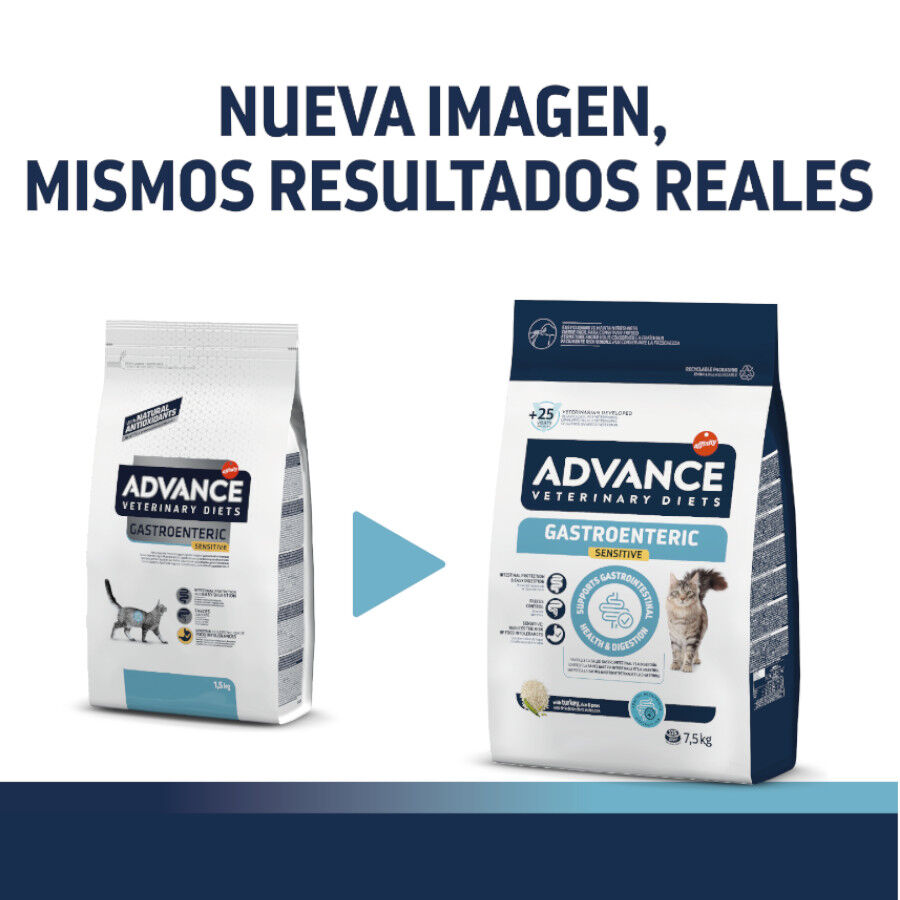 7.5 kg Advance Veterinary Diets Gastroenteric Sensitive pienso para gatos, , large indicador imagen numero 2