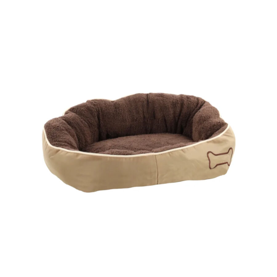 Flamingo Chipz Rect&aacute;ngulo Marr&oacute;n cama cuna para perros, , large indicador imagen numero 1