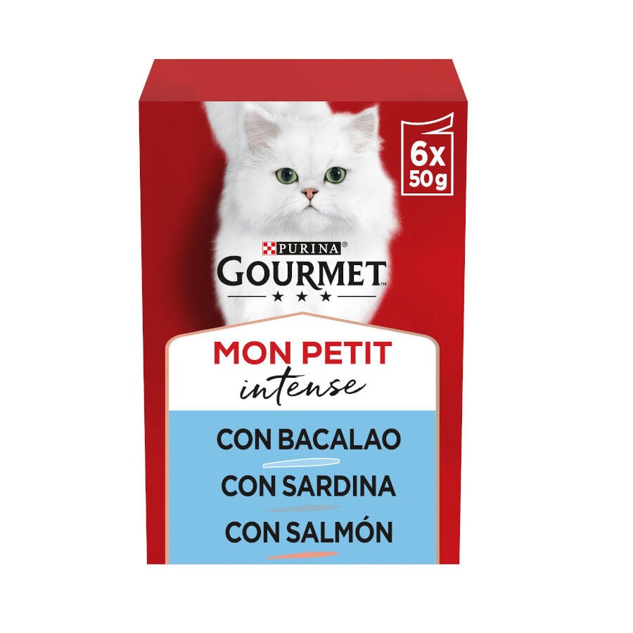 6 sobres x 50 g Gourmet Mon Petit Selecci&oacute;n Pescados en salsa sobre para gatos, , large indicador imagen numero 1