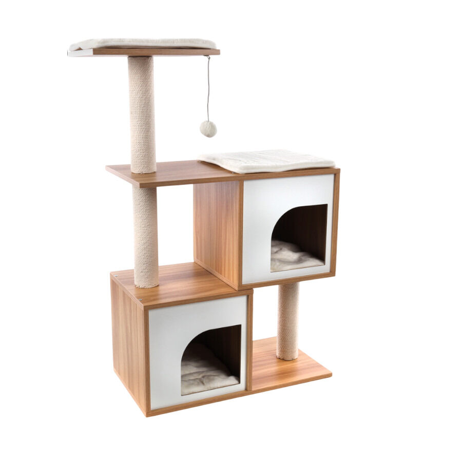 Flamingo &Aacute;rbol Rascador Dana Beige y Blanco para gatos, , large indicador imagen numero 2