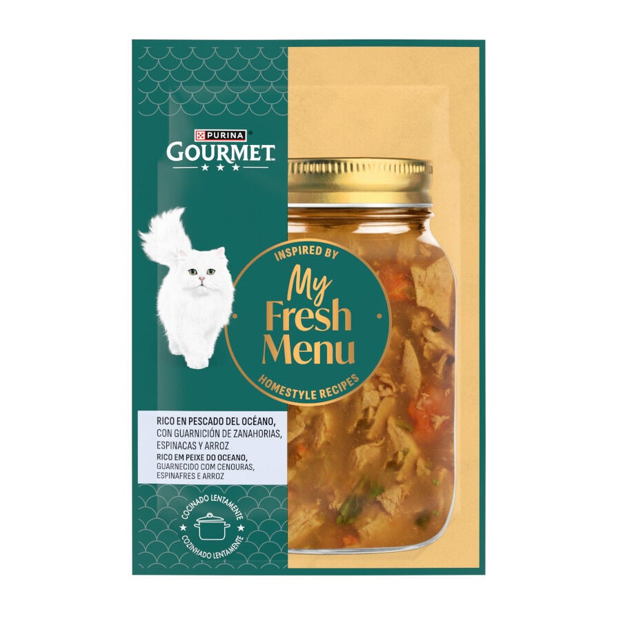 75 g Gourmet My Fresh Menu Pescado del Oc&eacute;ano sobres para gatos, , large Imagen numero 1