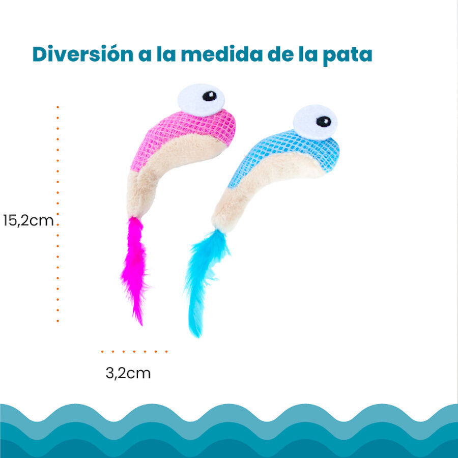 Catstages Dental Shrimpies Peluches con Plumas para gatos, , large indicador imagen numero 3