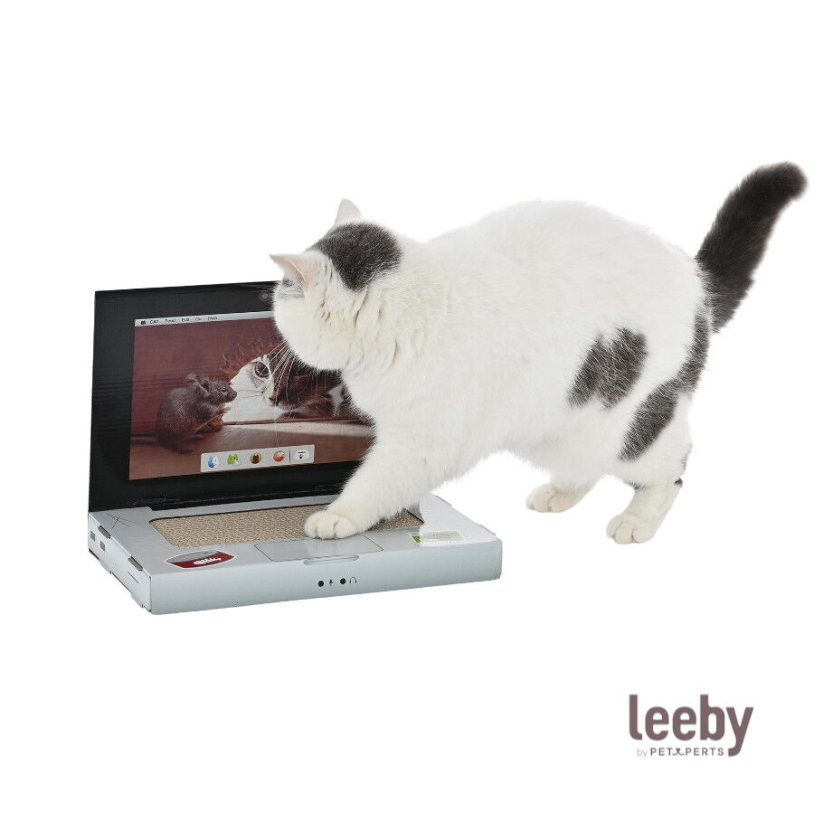 Leeby Lola rascador de cart&oacute;n en forma de ordenador para gatos, , large Imagen numero 2